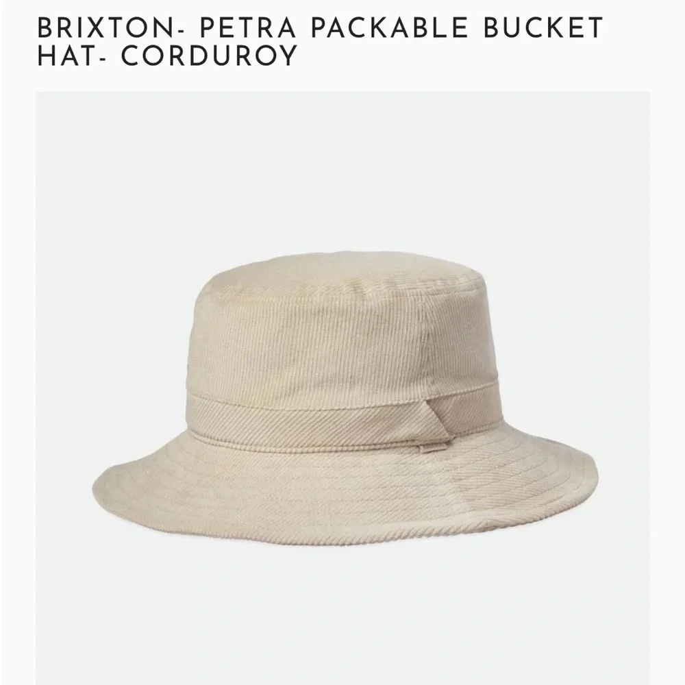 Brixton Petra Tan Corduroy Bucket Hat